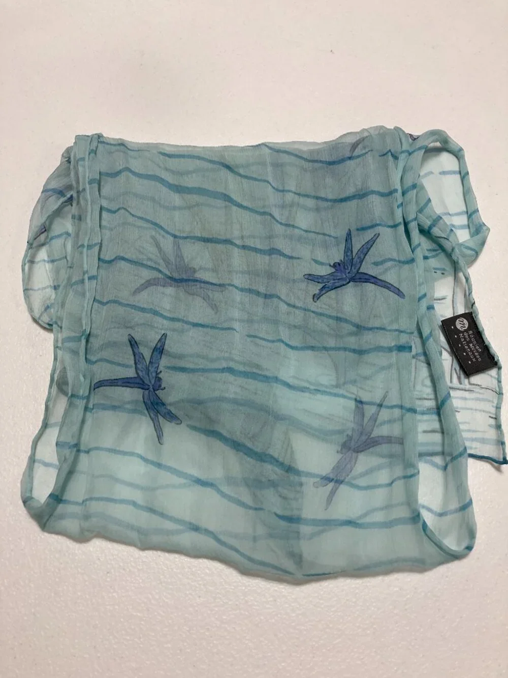 Reunion des Musees Nationeaux Silk Irises Shawl Wrap Scarf French Art 61